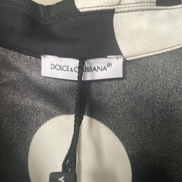 DOLCE & GABBANA
Belted polka-dot stretch-silk top - Picture 3 of 11